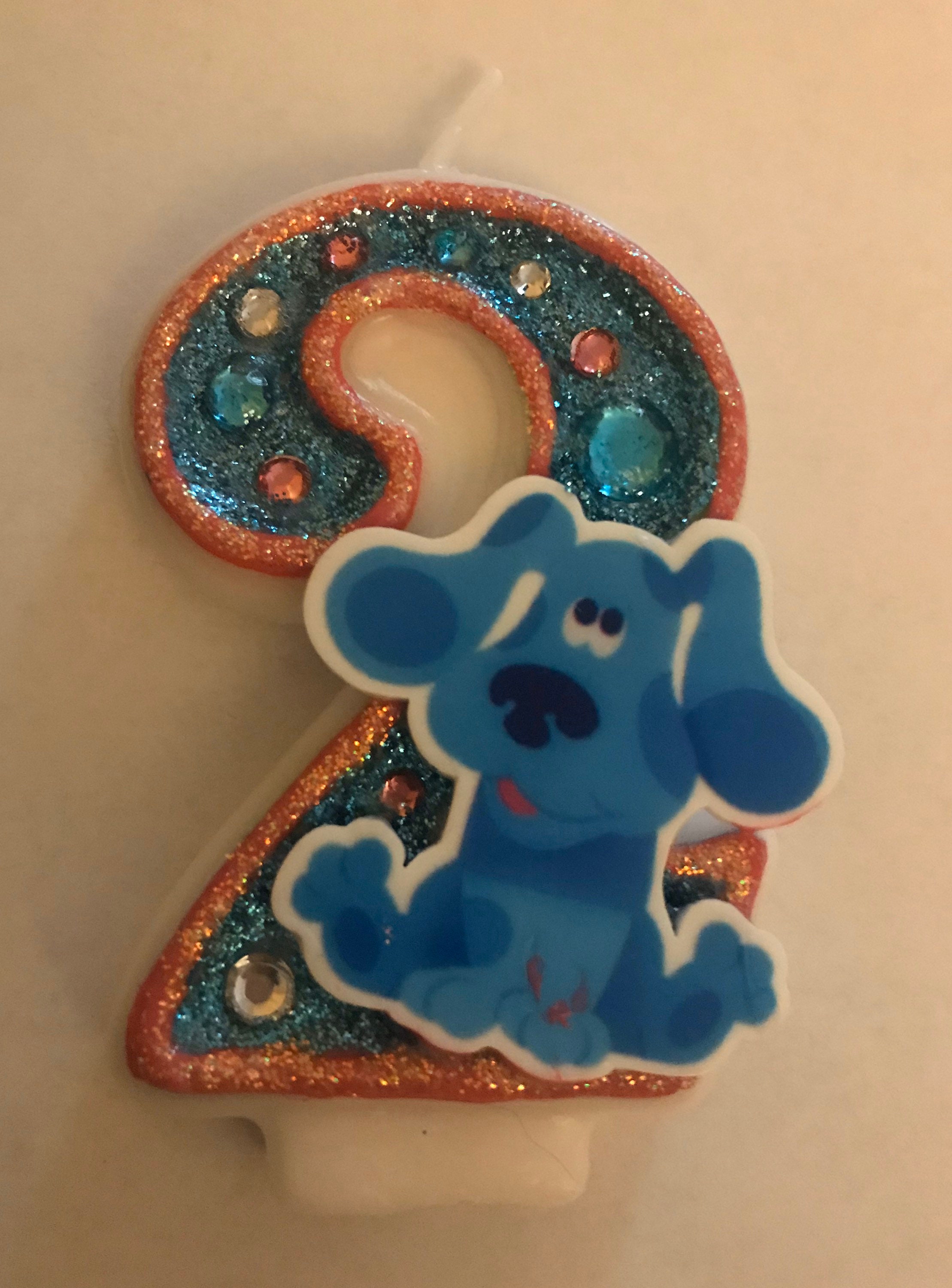 3 inch Blues Clues birthday candle dog custom Etsy Schweiz