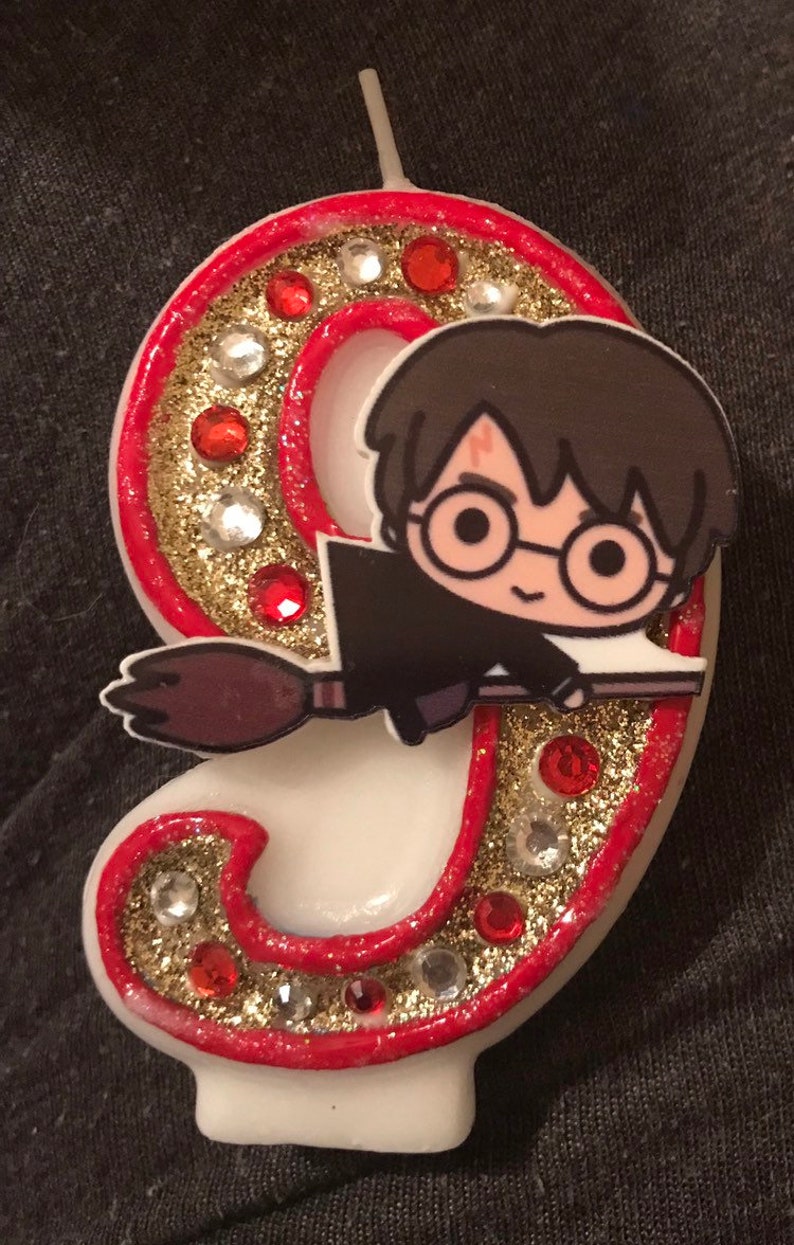 3 inch Harry Potter birthday candle custom candle Etsy