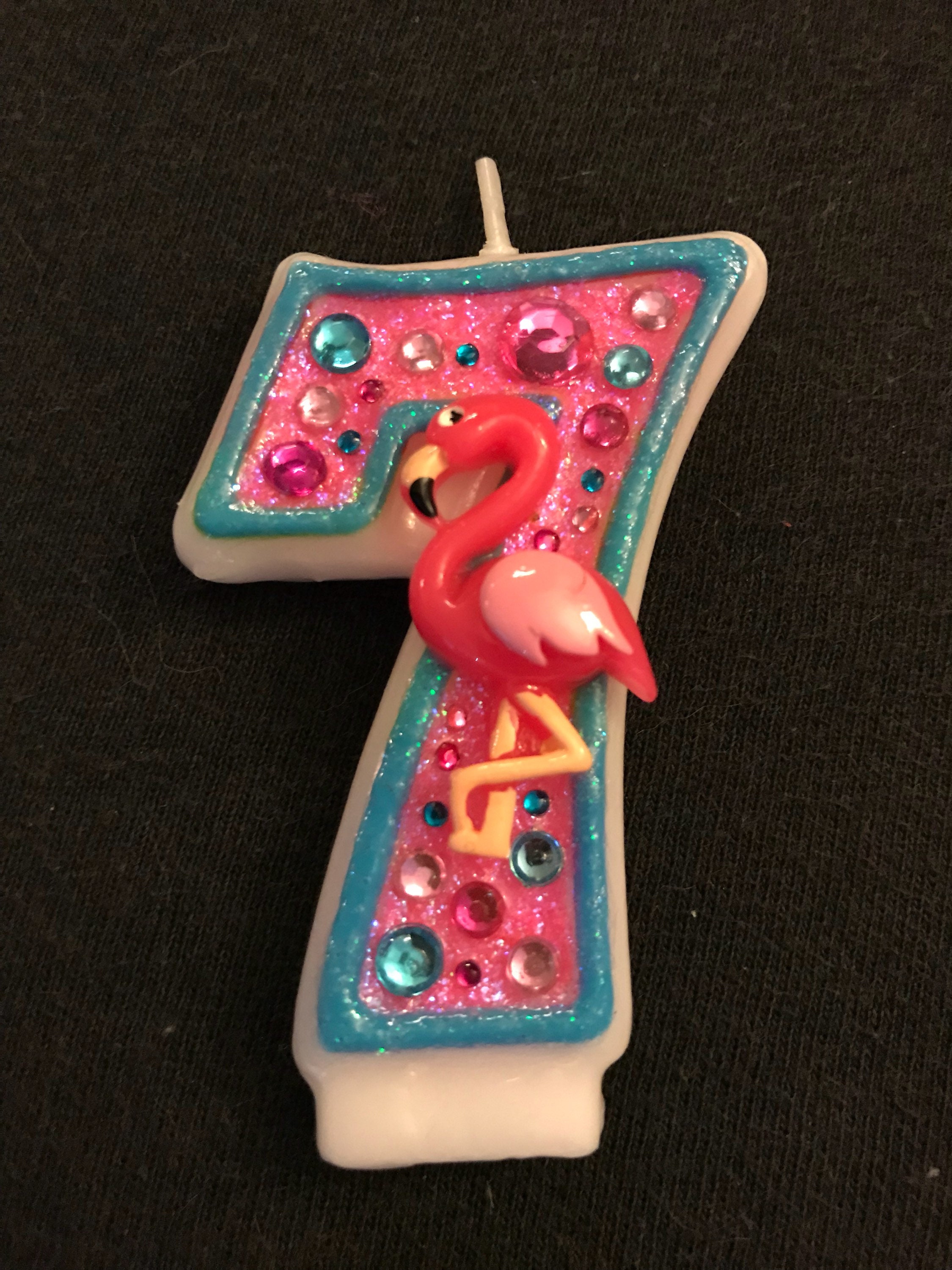 3 Inch Flamingo Birthday Candle Keepsake Candle Anniversary Etsy