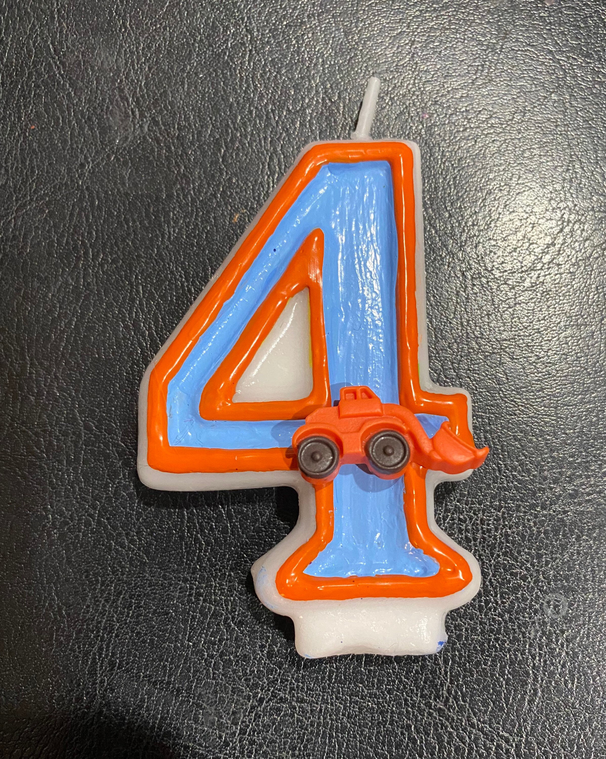 3 Inch Tractor Birthday Candle Construction Bulldozer Etsy UK