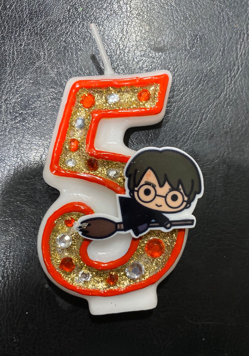 3 inch Harry Potter birthday candle custom candle Etsy