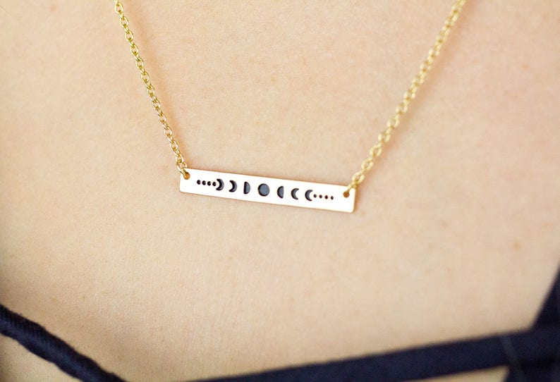 moon cycle necklace
