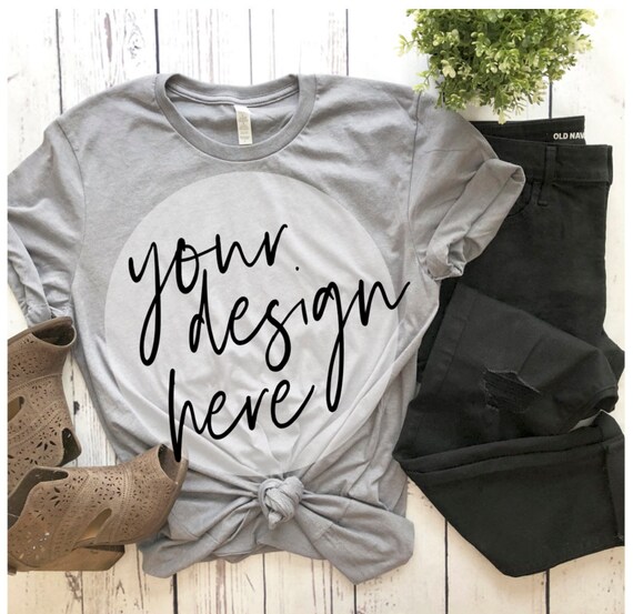 Bella Canvas Mock Up Mock Up T Shirt Mock Up Bella Etsy