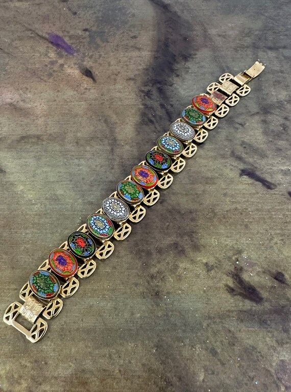 Vintage Faux Mosaic bracelet - image 7