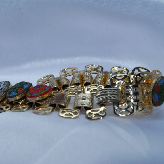 Vintage Faux Mosaic bracelet - image 6