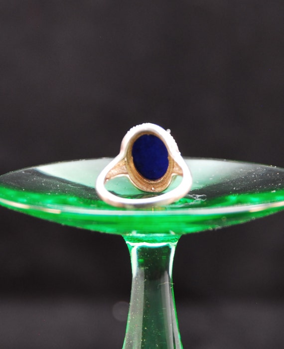 Handcrafted Sterling Silver Lapis Luzuli ring - image 4