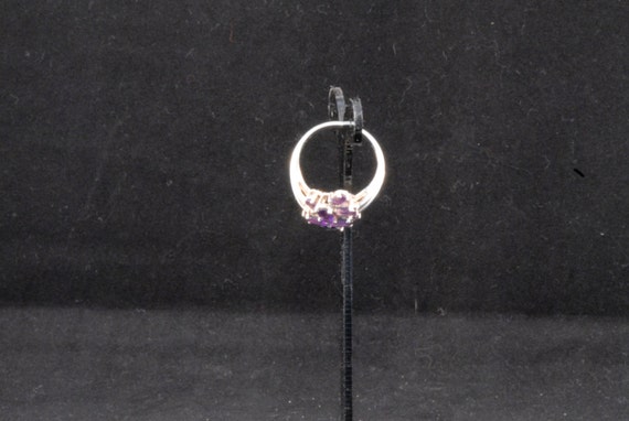 Sterling Silver Amethyst Cluster Ring- - image 5