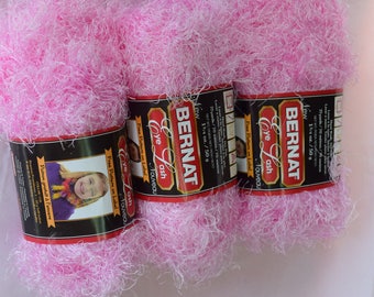 Bernat Eye Lash Pink Kiss Nylon Yarn 150 g