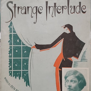 Strange Interlude Vintage Sheet Music Gladys Rice 1932