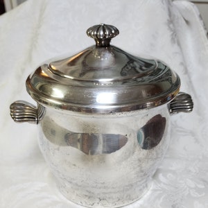 Vintage versilberter Eiskübel Adler WM Rogers Star 27