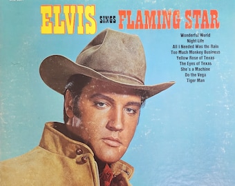 Elvis Presley "Elvis Sings Flaming Star" Album Vintage Vinyl LP 1969