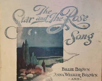 The Star and the Rose Vintage Sheet Music 1919 Ballad