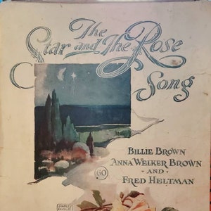 The Star and the Rose Vintage Sheet Music 1919 Ballad