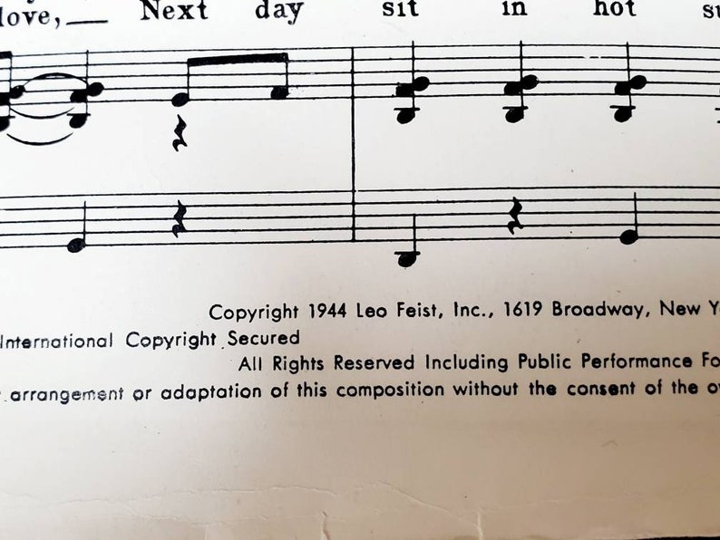 Rum and Cocacola Vintage Sheet Music Andrews Sisters Wartime Etsy