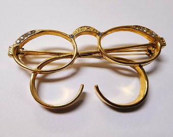 Vintage 1928 Spectacles Brooch