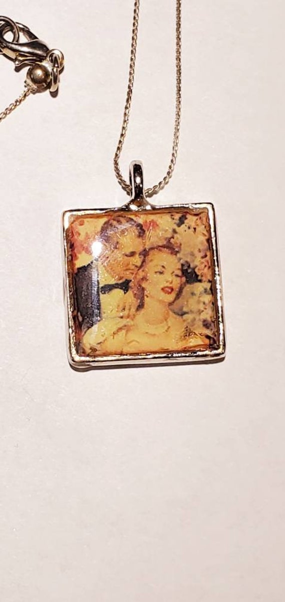 Vintage Advertising Pendant Necklaces Resin Lot o… - image 4