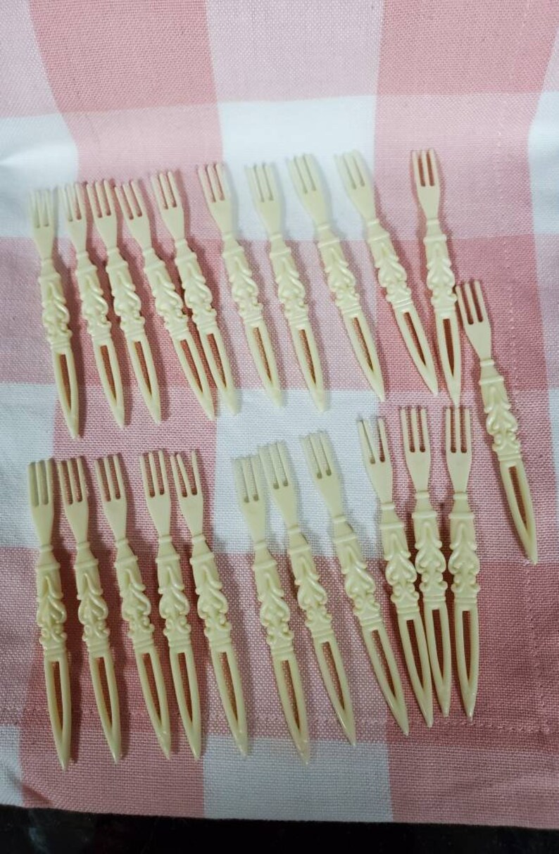 Vintage Plastic Cocktail Picks in Container Lot of 22 Hors Etsy