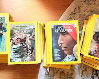 National Geographic Magazines November 1975 through August 1981 Sold Individually