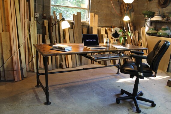 Industrial Pipe Desk Etsy