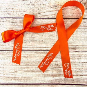 Cutie theme shower favor ribbon set - Cutie on the way, lil cutie theme baby shower