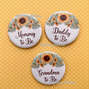 Sunflower Baby Shower Theme Pins
