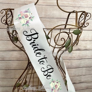 Bridal Tea Sash - Sash for a Bridal Tea Party Bride to Be