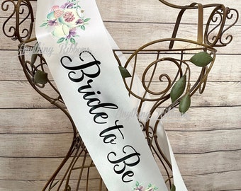 Bridal Tea Sash - Sash for a Bridal Tea Party Bride to Be