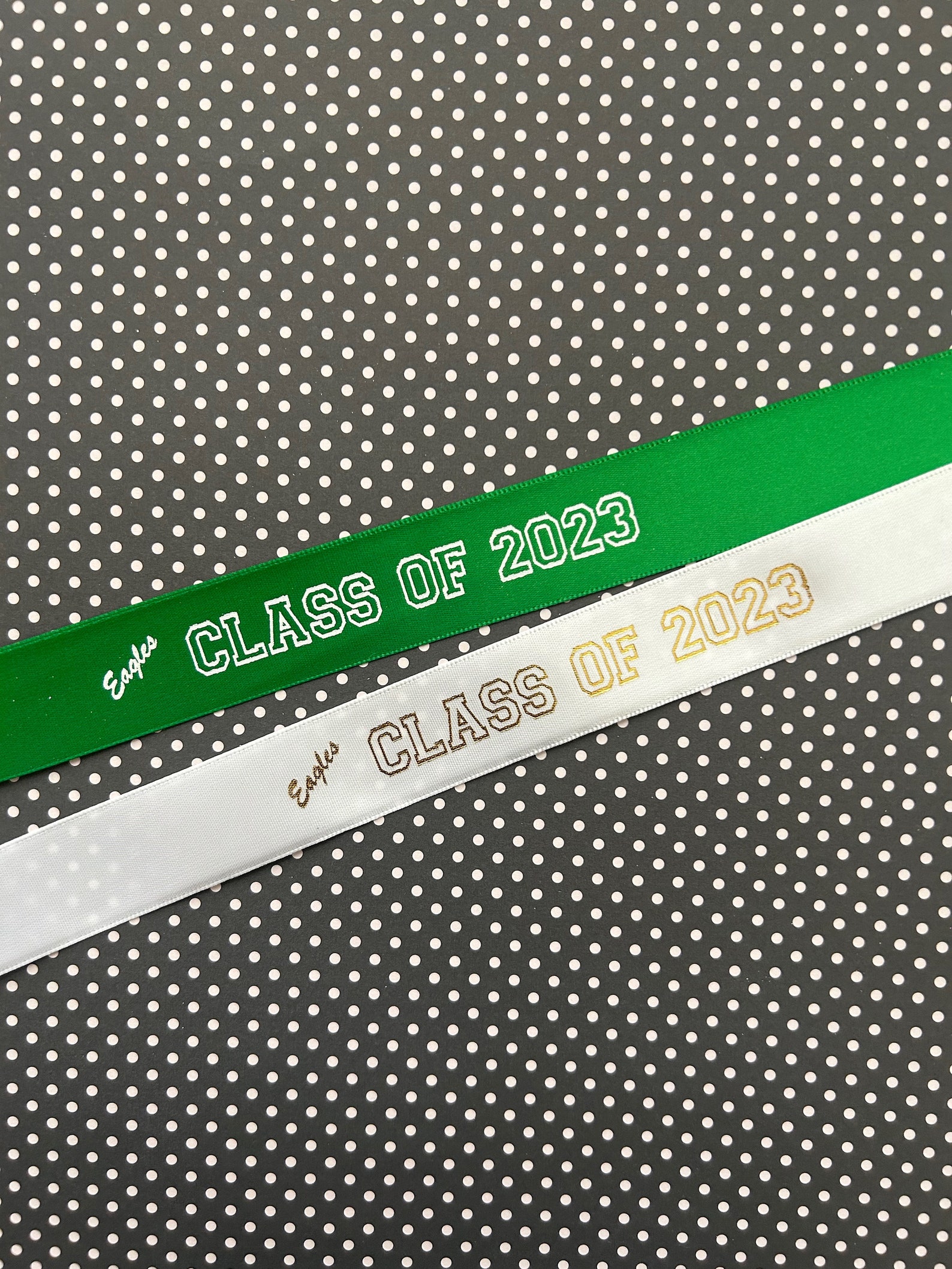 Class of 2023 Graduation Ribbon With Mascot Names, Continuous Printed ...