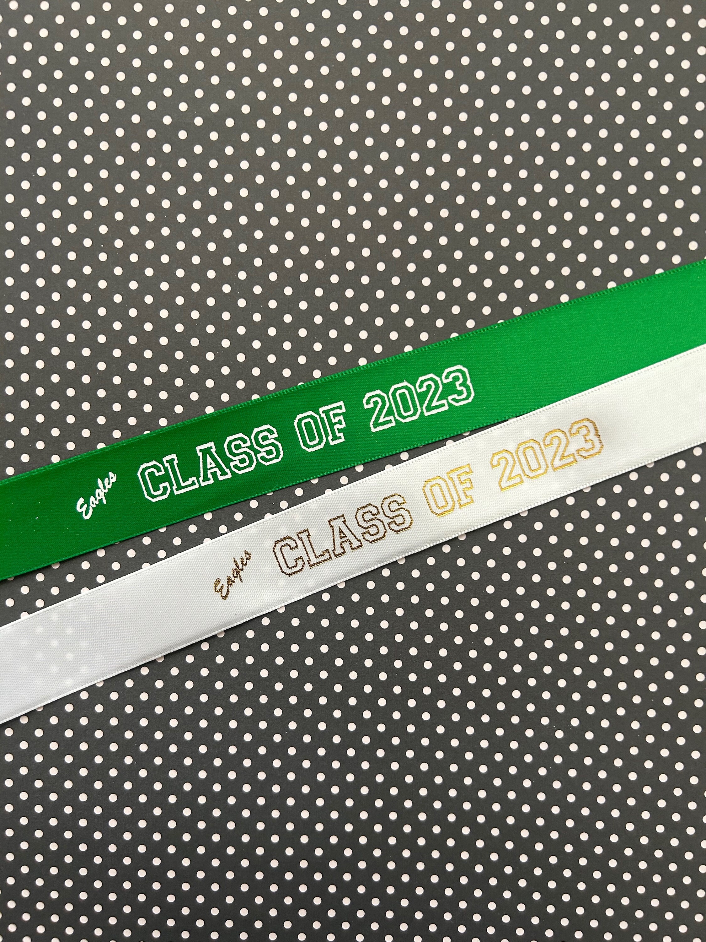 Class of 2023 Graduation Ribbon With Mascot Names, Continuous Printed ...
