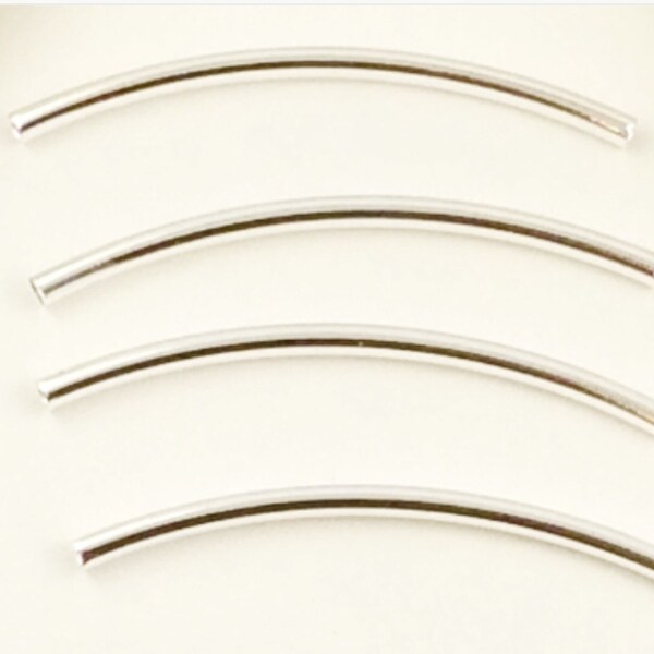 12 Vintage Navy Acrylic Noodle Tube Beads – 34x15mm, Smooth, 6696
