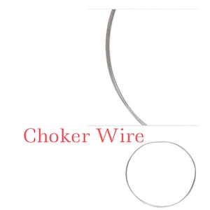 SILVER 22 Gauge Choker Loop, 4 Loop Choker wire, 16” Choker wire, stainless steel wire,  Ships USA