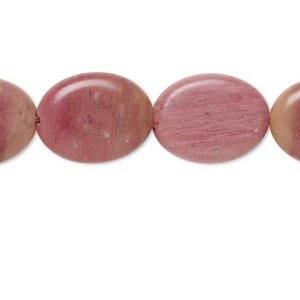 Pink Rhodonite Genuine Stones,  Pink Gemstone Beads , 16mm Stones , 210 Ships US