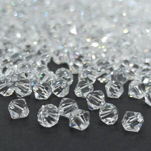 Clear Swarovski Crystals,Crystal Bicone Beads, Austrian Crystal Beads,Swarovski Beads, ships from USA