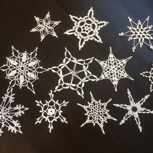 Handmade Crochet Snowflake Set
