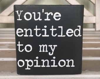 Sassy Quote Mini Wood Block Sign | Handmade Maui Decor