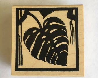 Monstera Rubber Stamp