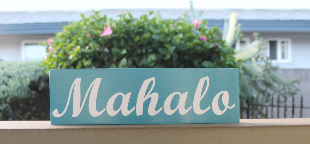 MaHaLoサインボード　 Hawaii Amazon.com: Fprqlyze Mahalo Signs Mahalo Wedding Signs