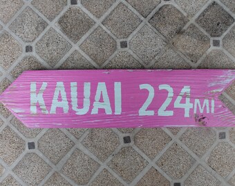Directional customized sign *Rustic*Pallet wood*Handmade on Maui*