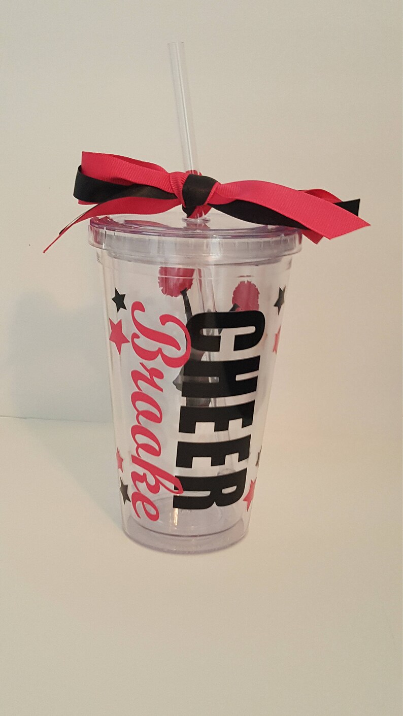Personalized Cheerleading Tumbler Cup Etsy