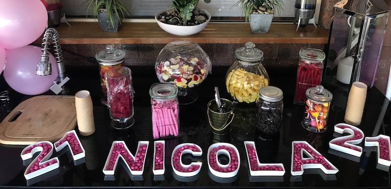 6 Ceramic Letter Dishes For Birthdays Parties Party Etsy