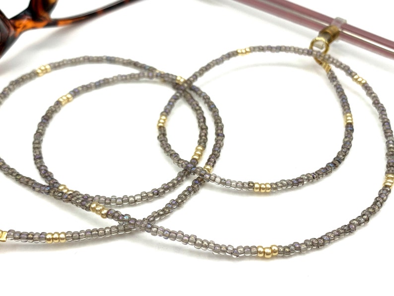 Eyeglass Necklace Beaded Glasses Chain Gold Eyeglass Chain Etsy