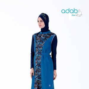 Adabkini Sedef burkini swimsuit full cover modest swimwear bathing suit