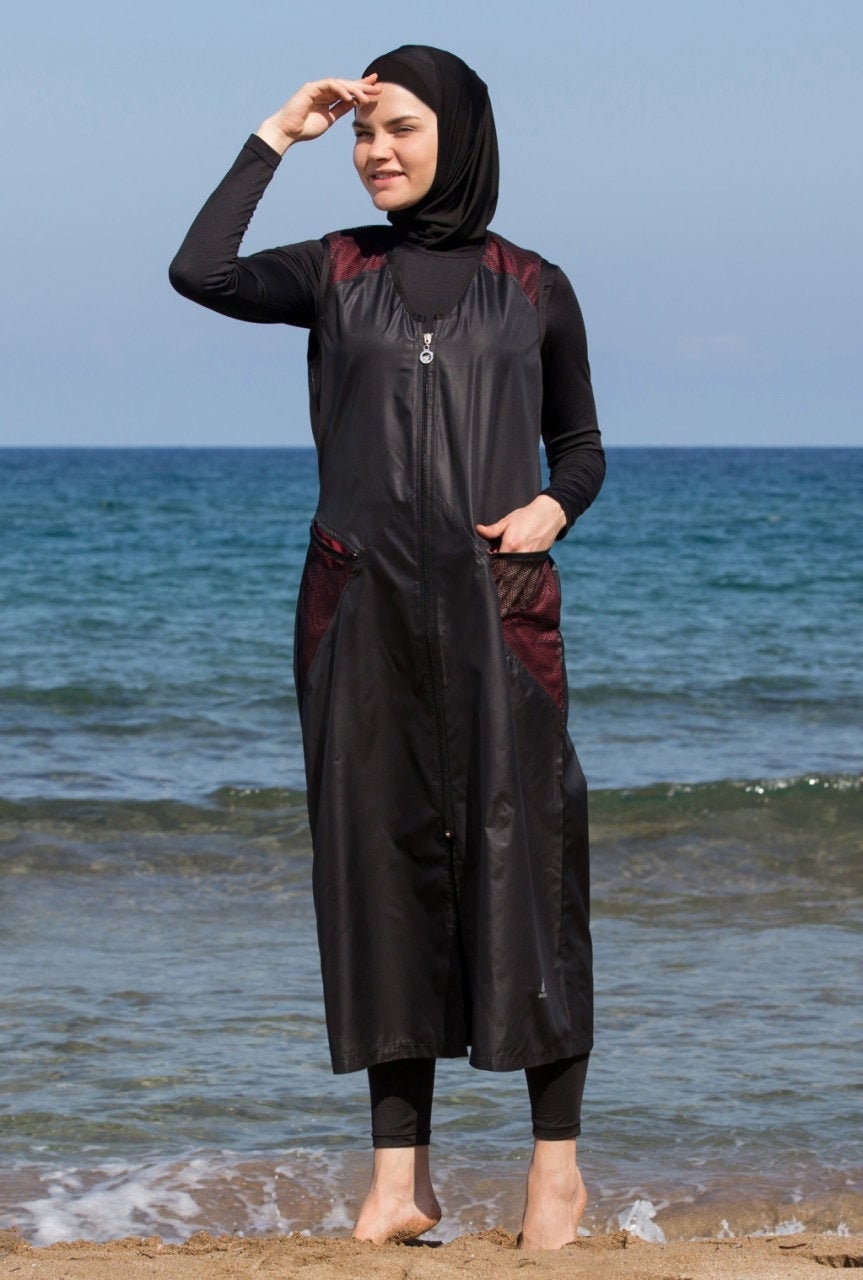 Adabkini Sila Muslim 5-piece Long Swimsuit Islamic Full Cover - Etsy