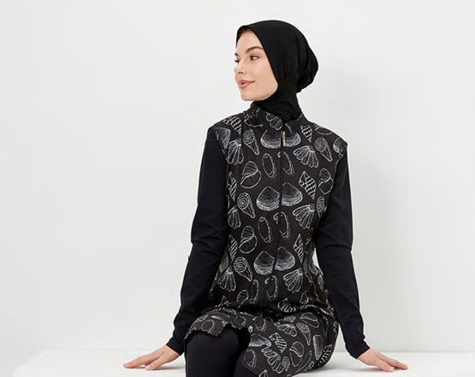 Adabkini Elif Burkini Swimsuit Islamic Full Cover Modest Swimwear