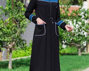 Adabkini Almira Long Sweat suit with hoodi and pants, excellent for muslim women for full body covered