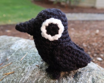 Creeping Crow Crochet PATTERN, Black Birds, Ravens