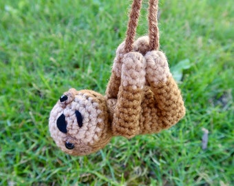 Crochet Sloth Keychain PATTERN