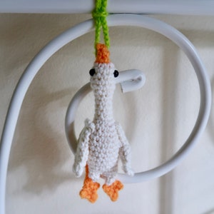 Silly Goose Crochet Keychain/Bag charm PATTERN