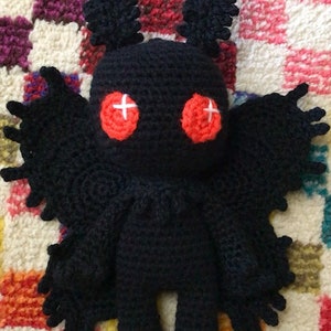 Moth Man Crochet PATTERN for my spooky friends image 2