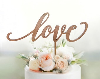 Decorazioni per torte a tema amore color oro rosa, LOVE, decorazione per torta nuziale, decorazione per torta glitterata, decorazioni per torta dorate, decorazione per torta personalizzata, striscioni per torta a tema amore